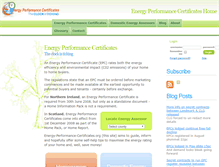 Tablet Screenshot of energy-performance-certificates.org